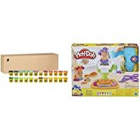 Play-Doh- Pack 24 Botes Hasbro 20383F03 + La Barberia (Hasbro E2930EU6)
